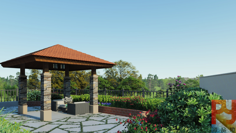 蓝湖郡别墅庭院景观设计